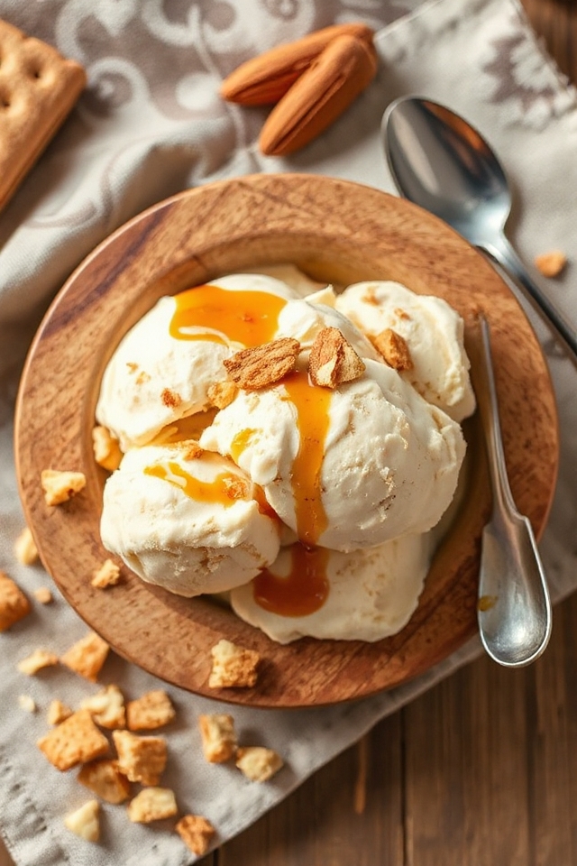 amaretto flavored ice cream