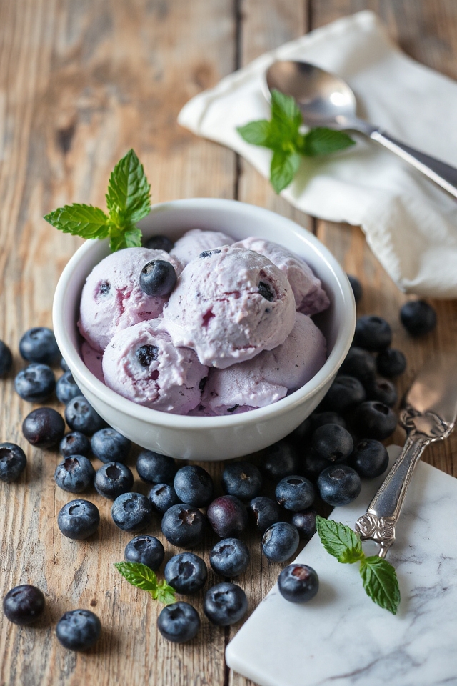 blueberry ice cream recipe