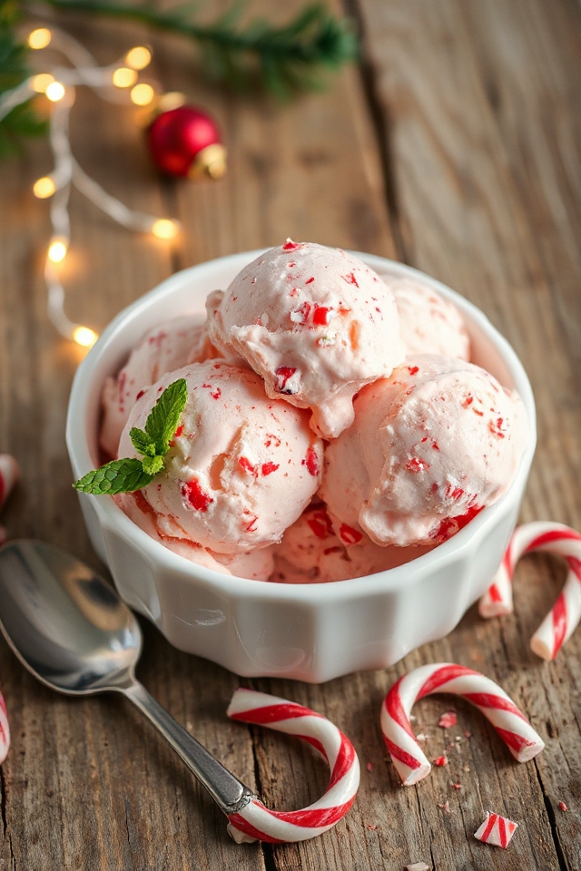 candy cane ice cream
