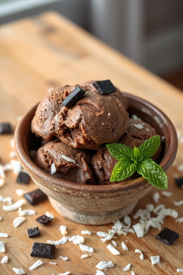 chocolate coconut ice cream