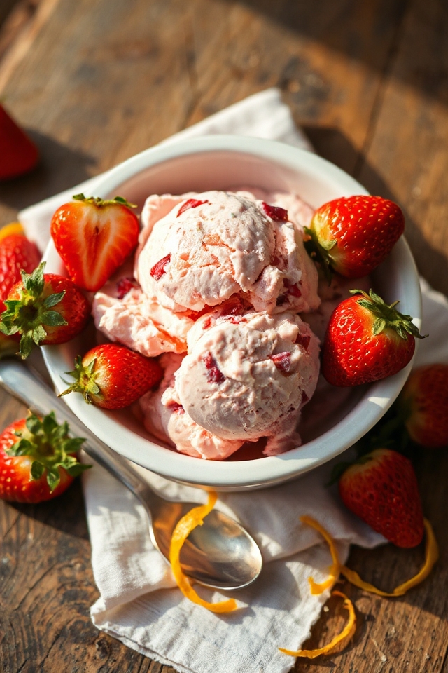 classic strawberry ice cream