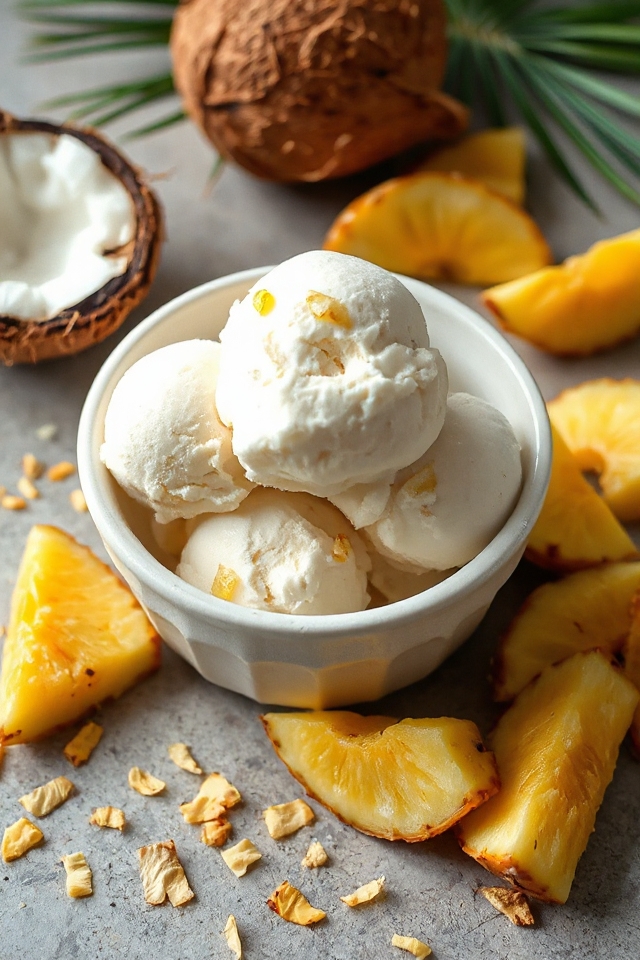 coconut pineapple ice cream recipe
