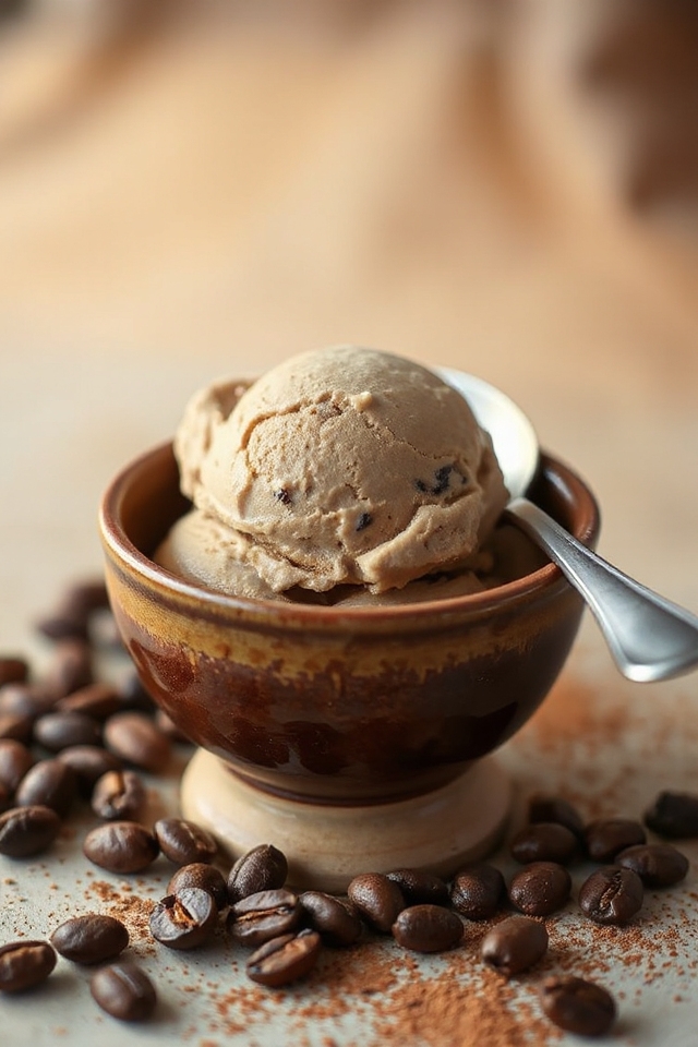 coffee ice cream making process