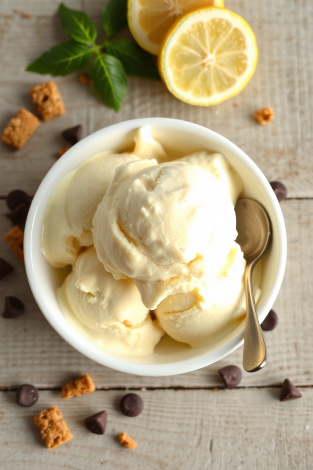 creamy dessert with cheese