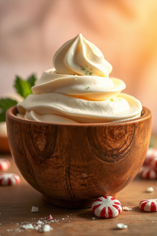creamy peppermint ice cream