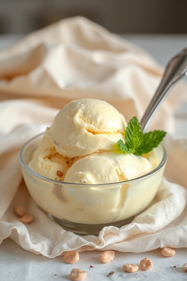 creamy vanilla ice cream