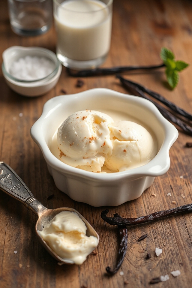 creamy vanilla ice cream