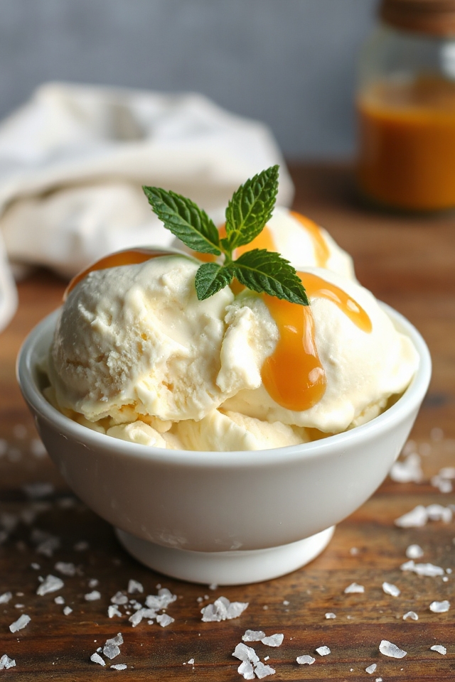 creamy vanilla ice cream