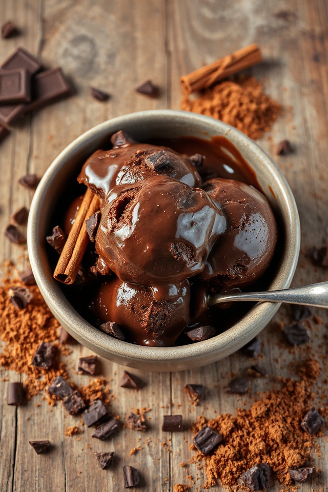 dark chocolate ice cream