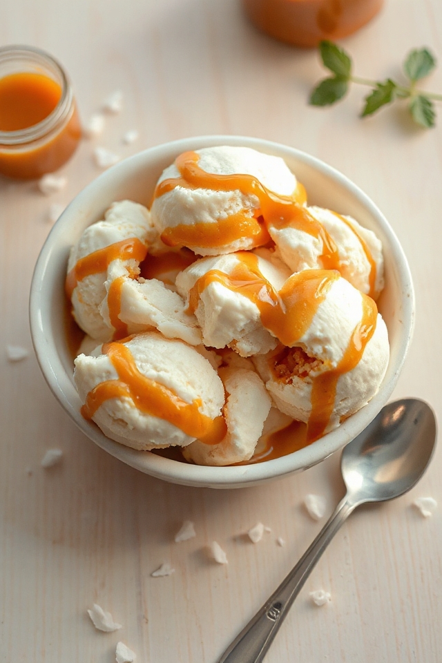 delicious caramel ice cream
