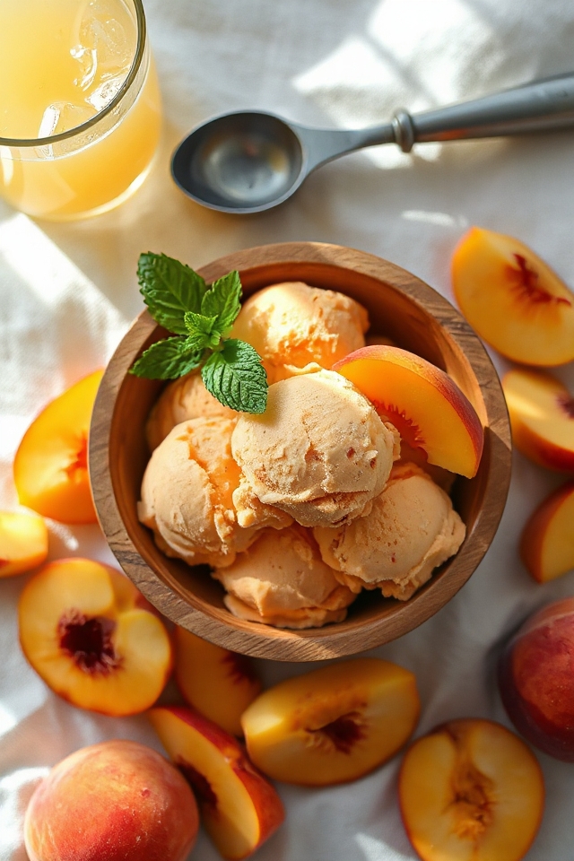delicious homemade peach dessert