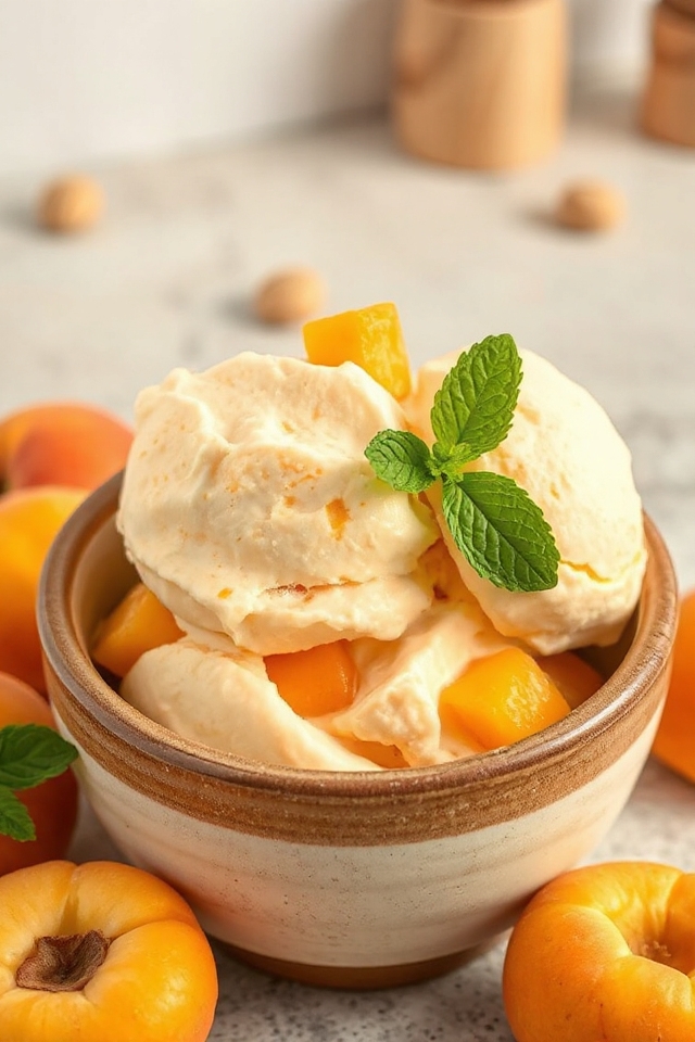 delightful apricot ice cream
