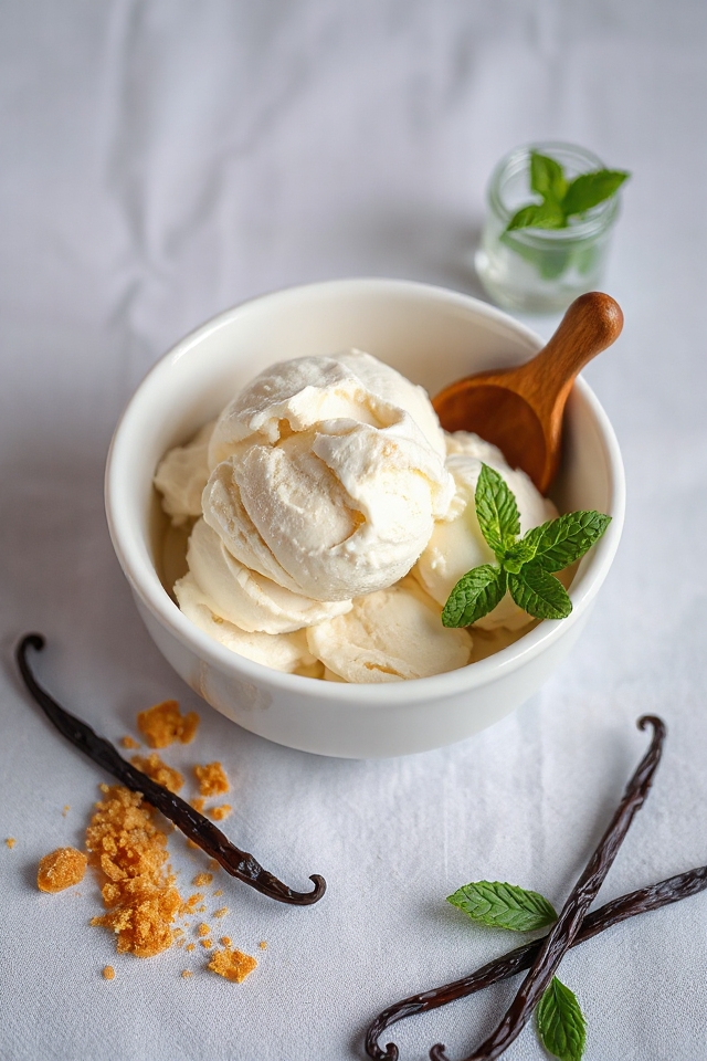 eggless vanilla ice cream