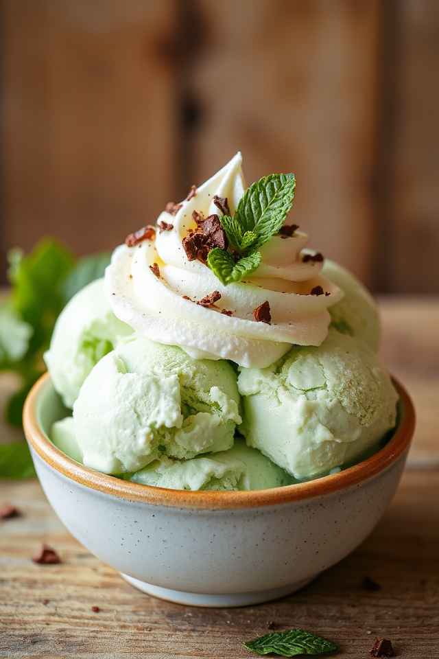 fresh mint ice cream delight