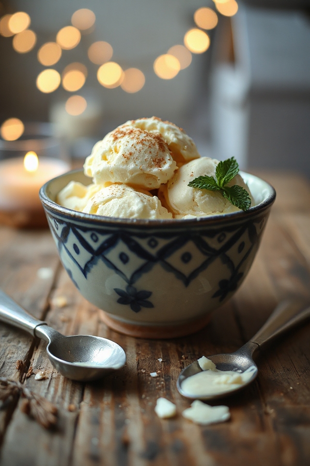 holiday eggnog ice cream