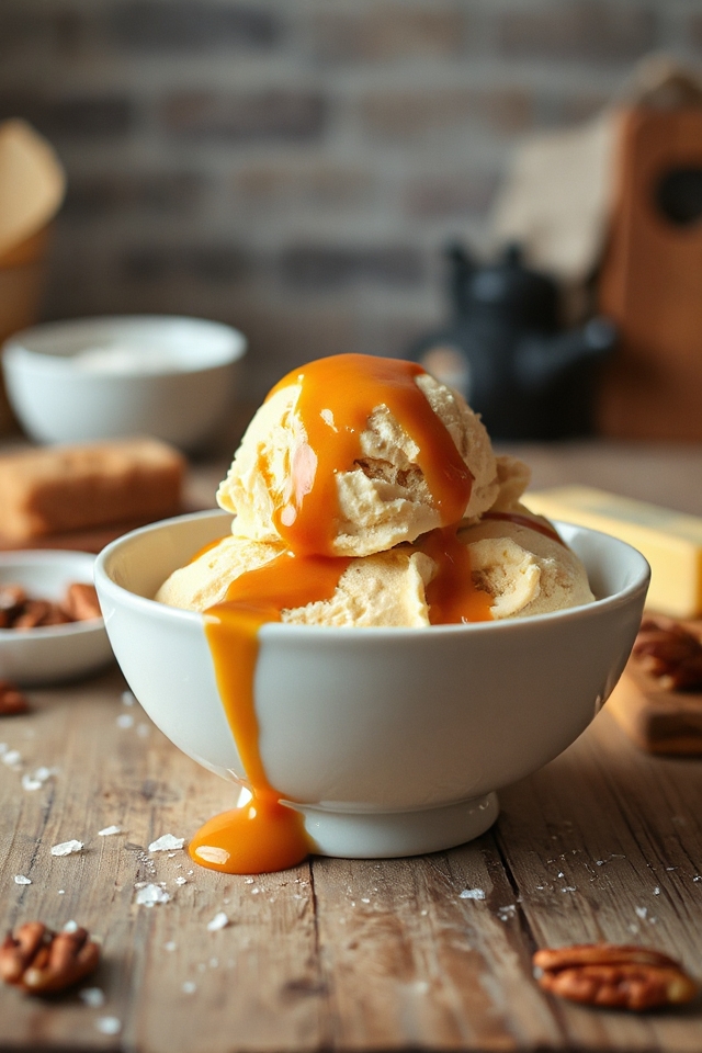 homemade butterscotch ice cream