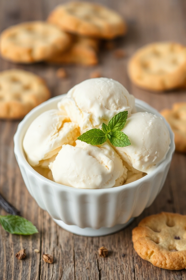 homemade classic vanilla ice cream
