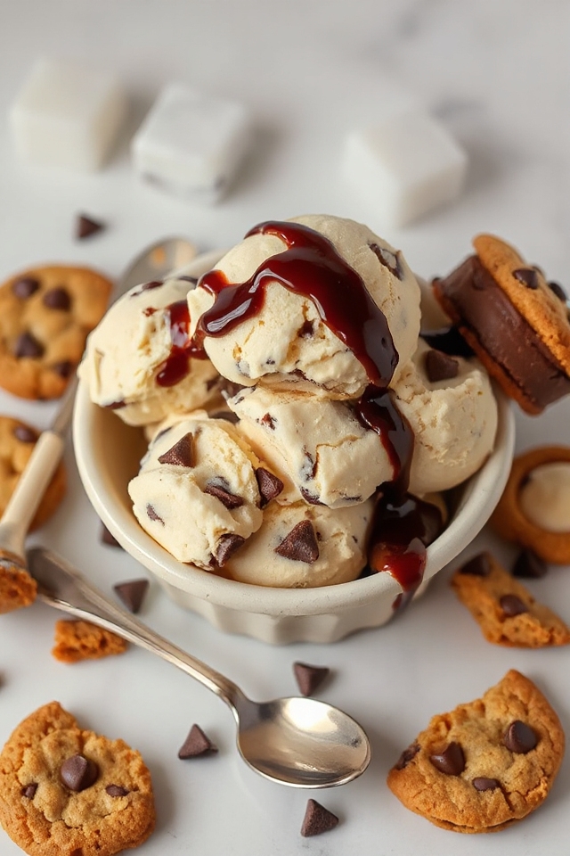 homemade cookie dough ice cream