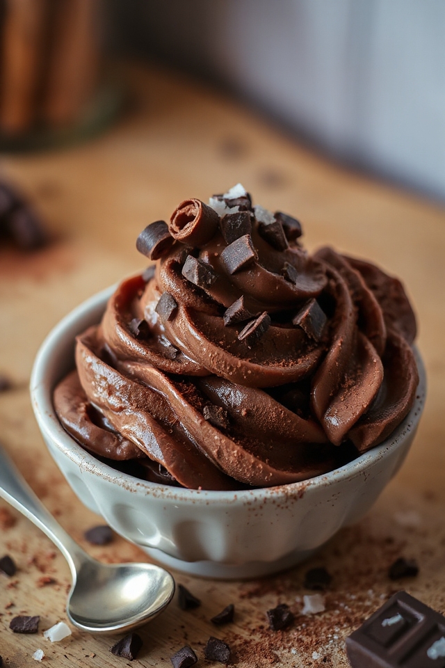 homemade dark chocolate ice cream