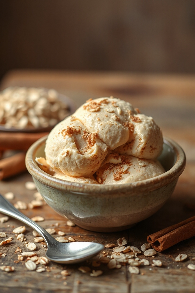 homemade oatmeal ice cream