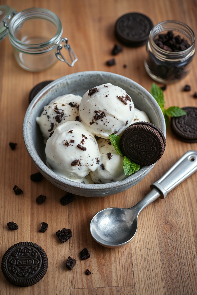 homemade oreo ice cream