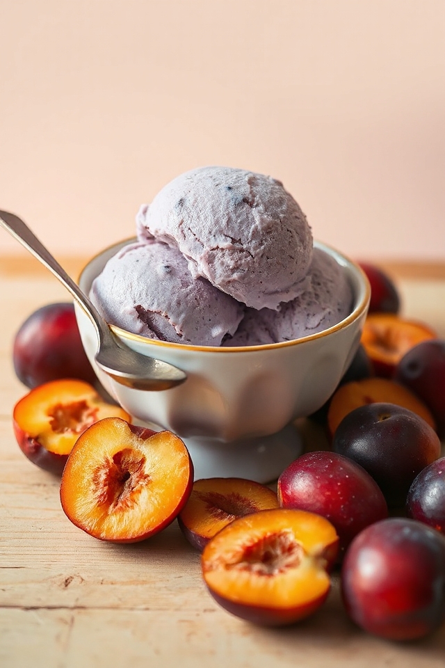 homemade plum ice cream recipe