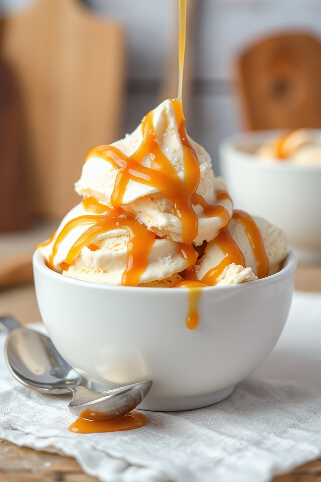 homemade salted caramel ice cream