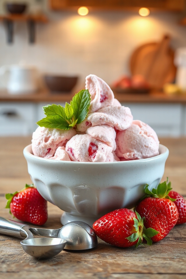 homemade strawberry ice cream recipe