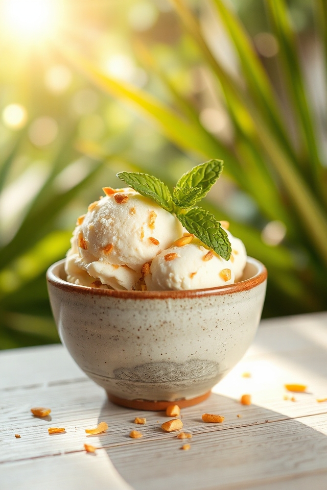 homemade thai coconut ice cream