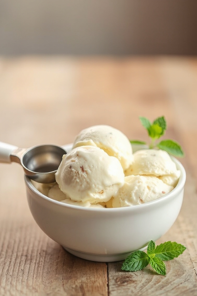 homemade vanilla ice cream
