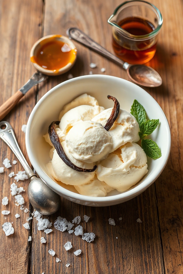 homemade vanilla ice cream