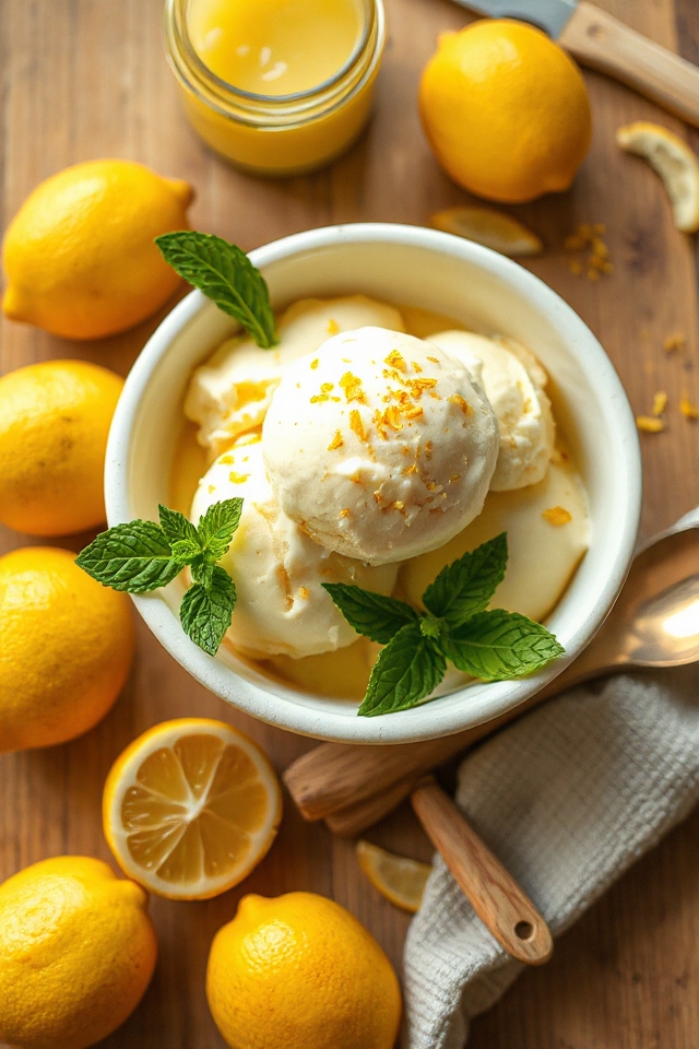 lemon curd ice cream recipe