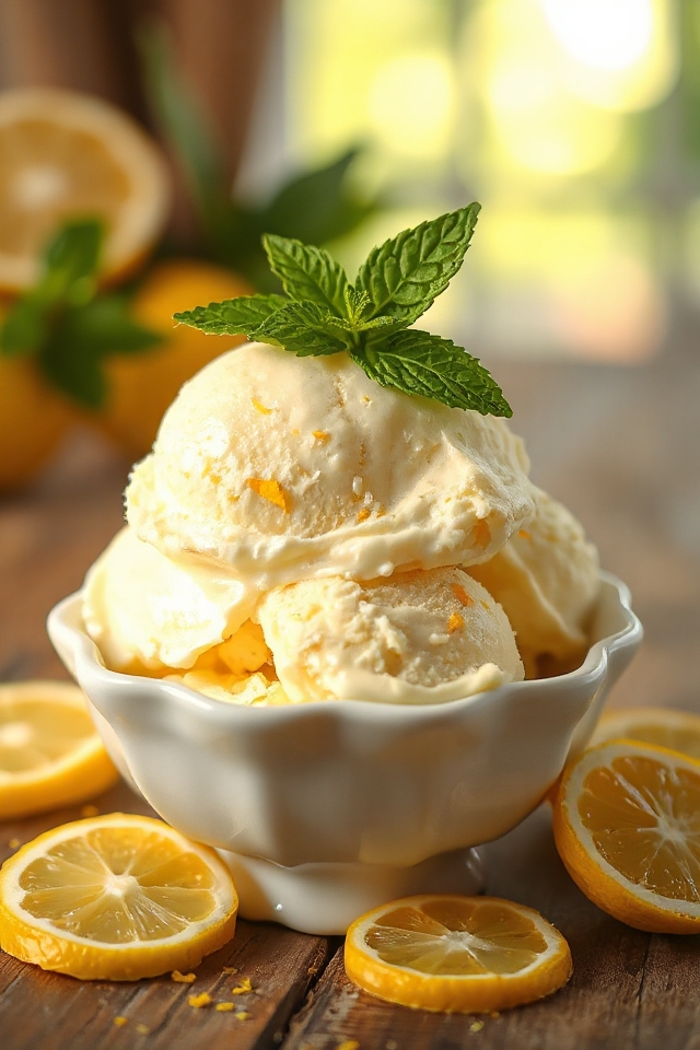 lemon zest creamy mixture