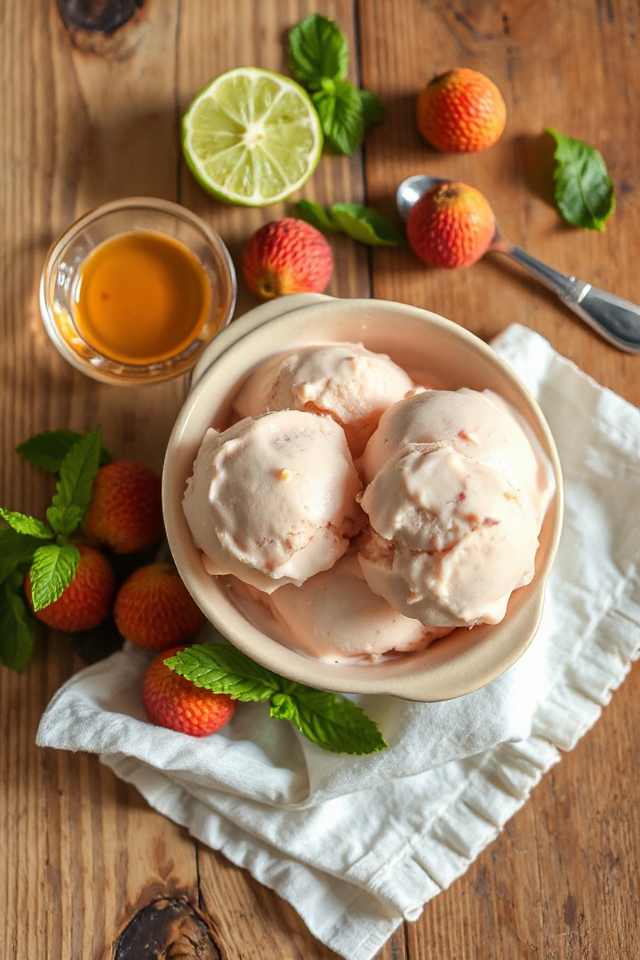 lychee ice cream recipe