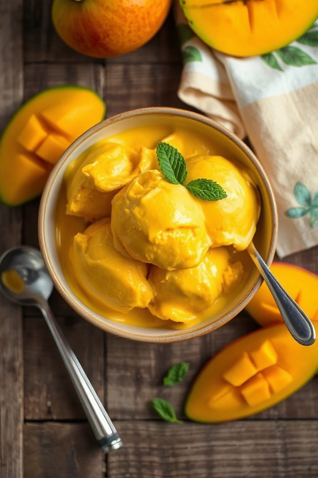 mango ice cream instructions
