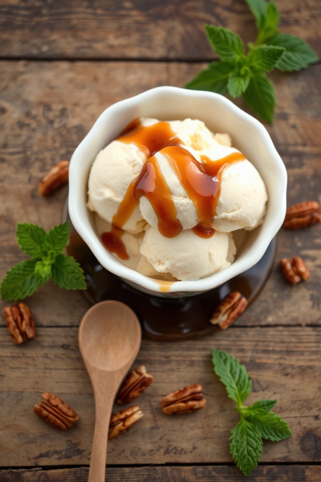 maple flavored frozen dessert