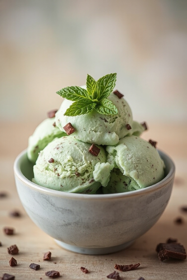 mint chocolate ice cream