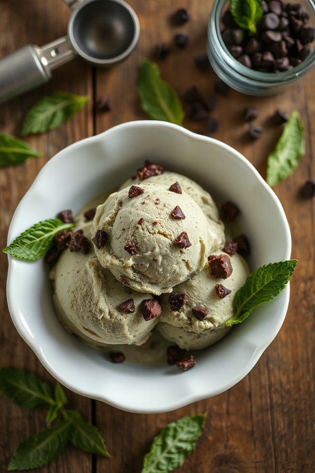 mint chocolate ice cream