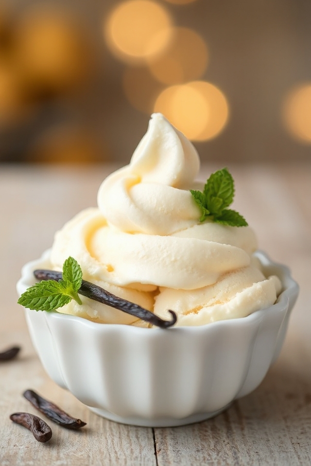 no egg vanilla ice cream