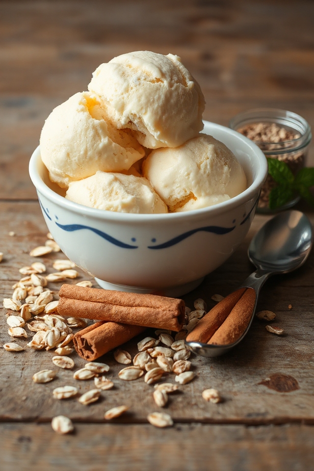 oatmeal flavored ice cream