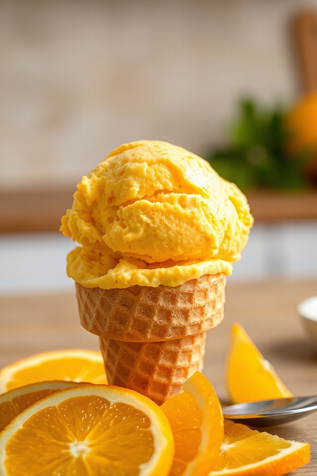 orange soda ice cream delight