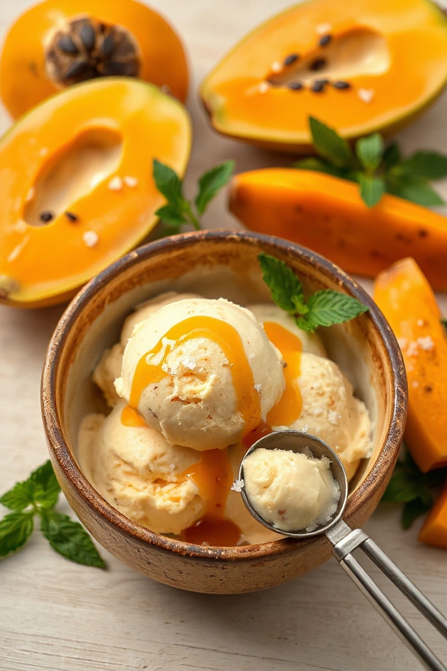 pawpaw ice cream preparation