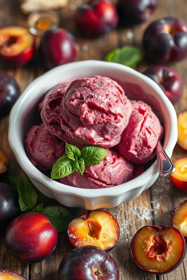 plum ice cream recipe