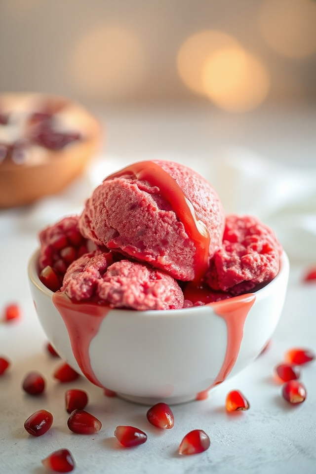 pomegranate ice cream recipe