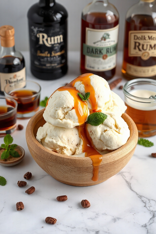 rum flavored frozen dessert recipe