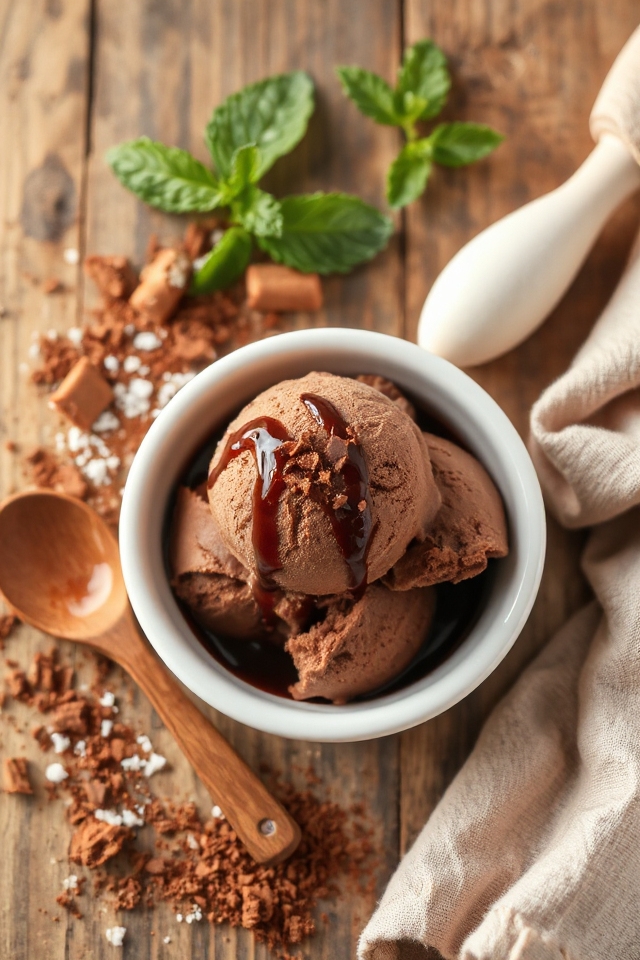 simple homemade chocolate ice cream