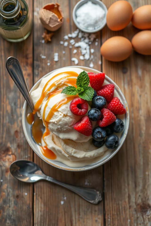 simple homemade vanilla ice cream