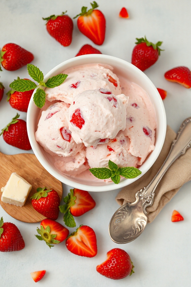 strawberry cheesecake ice cream