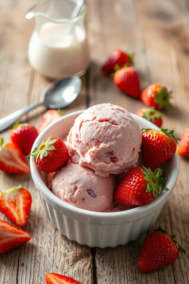 strawberry ice cream recipe
