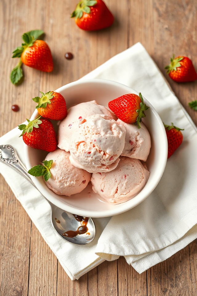 strawberry ice cream recipe